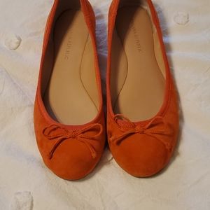 Banana Republic Orange Suede Flats